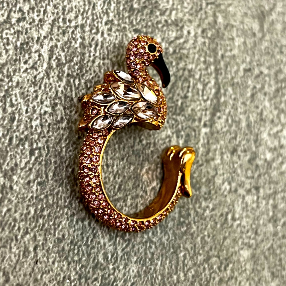 Sparkle Flamingo Ring